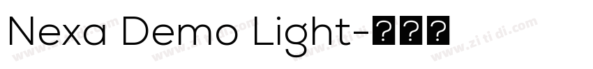 Nexa Demo Light字体转换